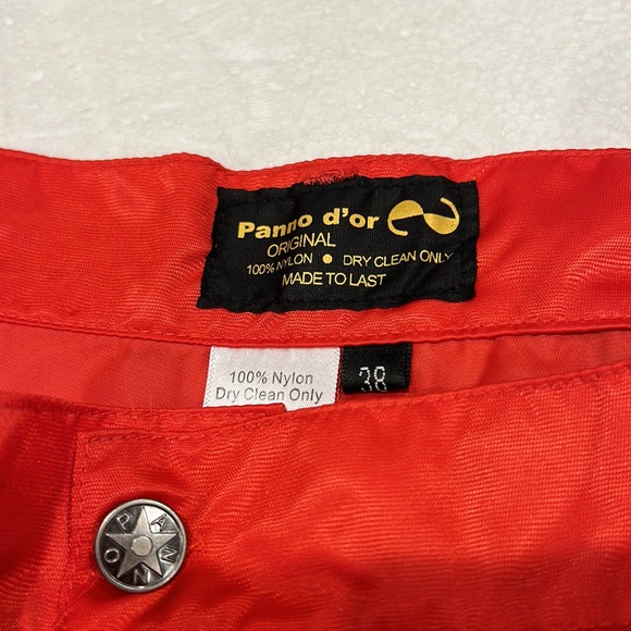 Panno d’or Original 100% Nylon Red Multi Pocket Parachute Pants size 38 - Picture 6 of 6